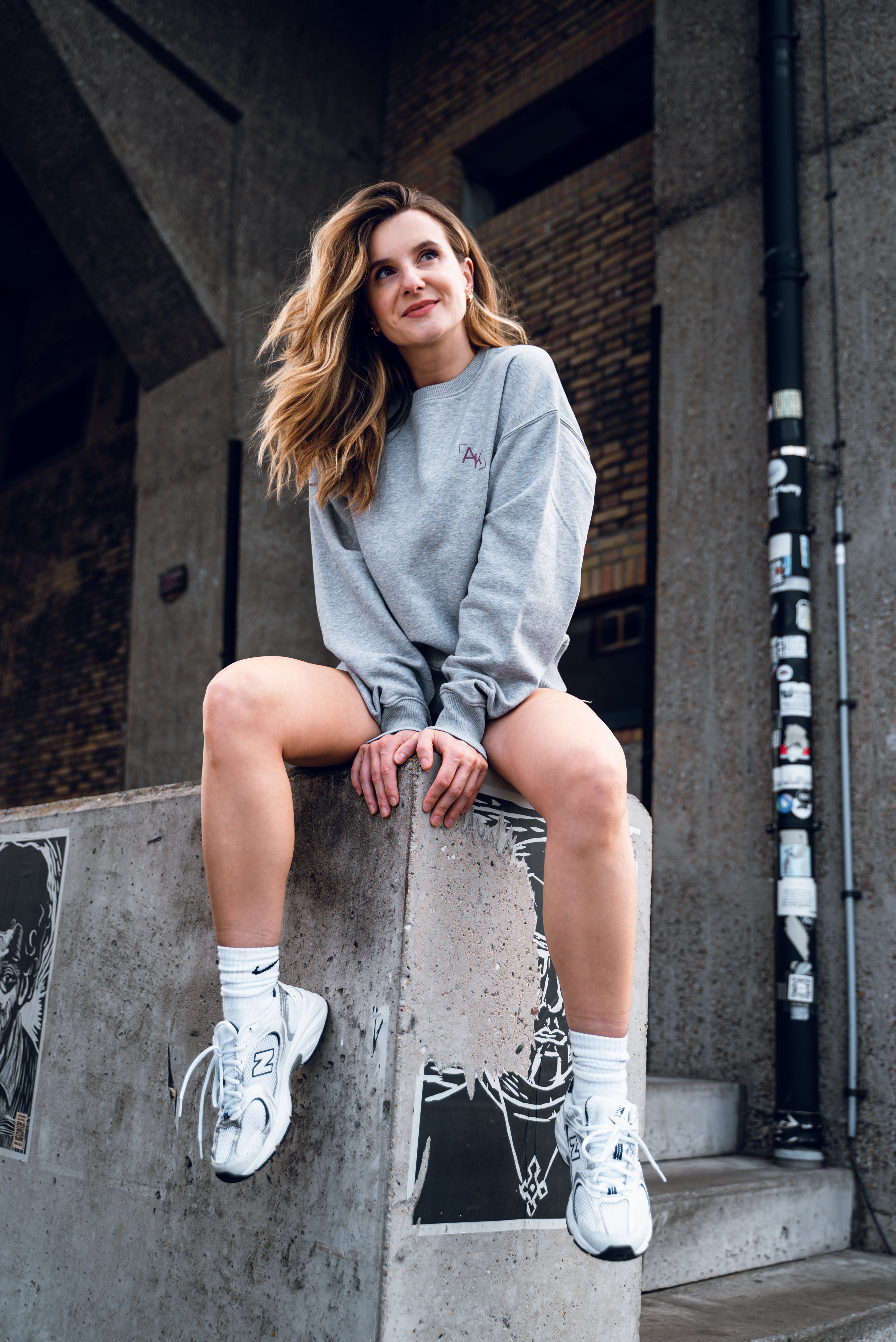 OVERSIZED SWEATSHIRT LIGHT GREY Anke Kemp